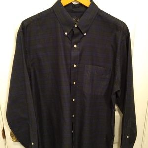 Jos. A Banks plaid flannel button down shirt